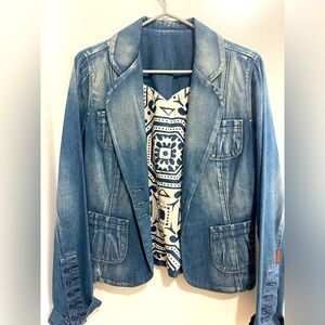 7 FOR ALL MANKIND Jean jacket blazer medium wash